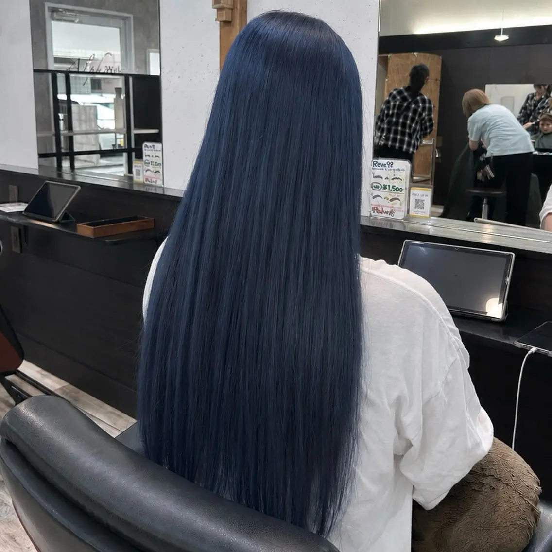ロング カラー ヘアカラー トリートメント 透明感カラー 髪質 改善 Wカラー原心愛のヘアスタイル