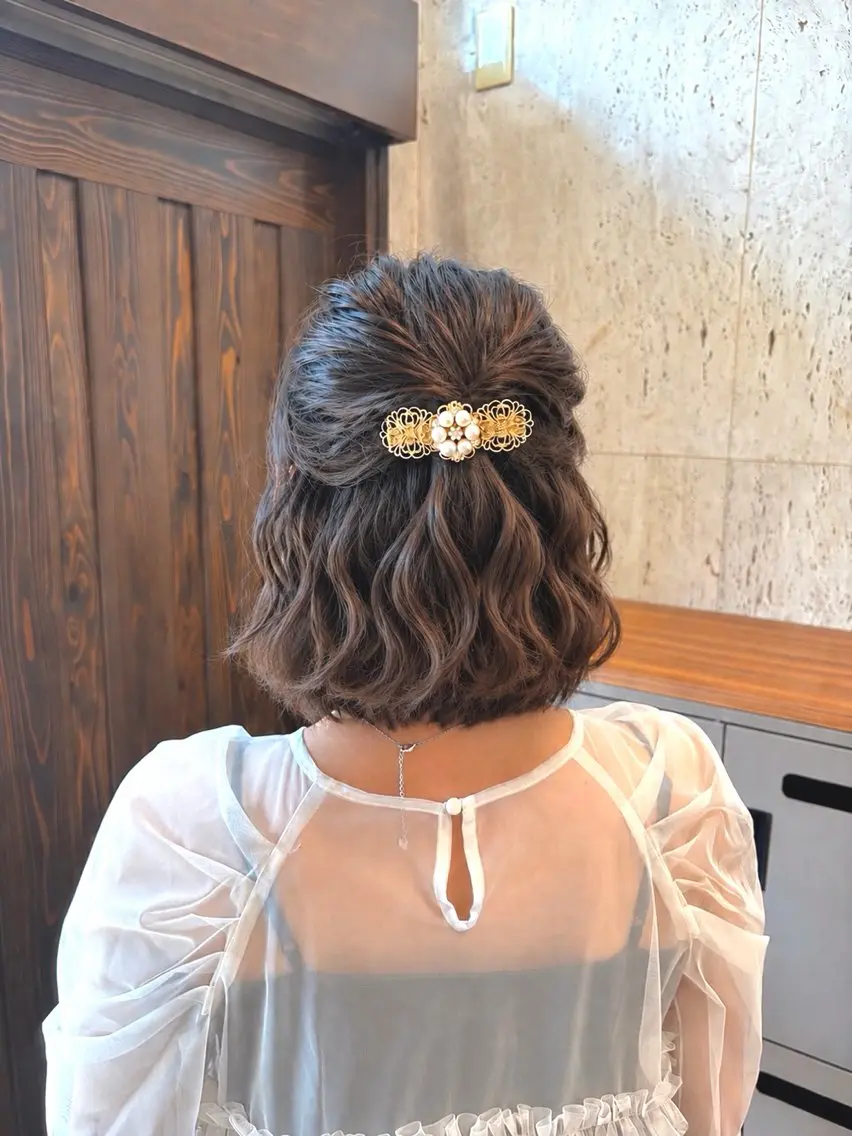 ショート ボブ ヘアセット 上島 未緒のヘアスタイル