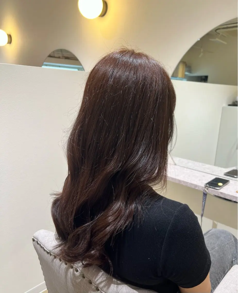 セミロング カラー 家坂 佑のヘアスタイル