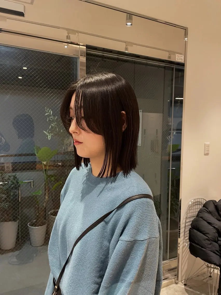 ミディアム ボブ 神戸美容室 マオのヘアスタイル