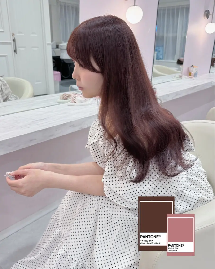 ロング カラー ブラウンカラー カット ヘアカラー 表参道/ハイトーン/ ブリーチ/みずは🎀のヘアスタイル