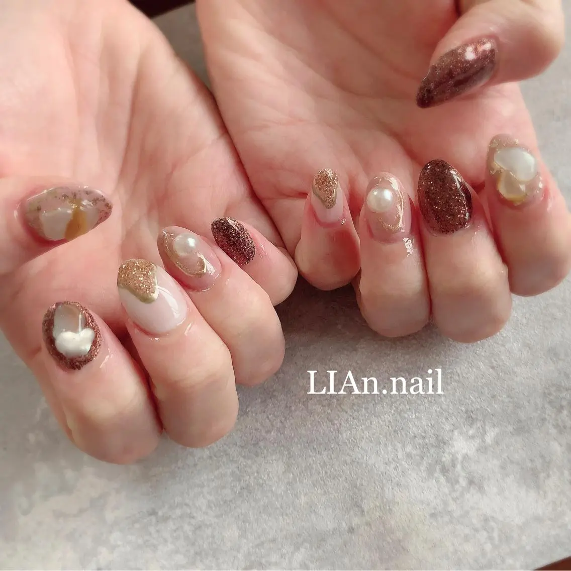 ネイル ジェルネイル Lian nailのネイルデザイン