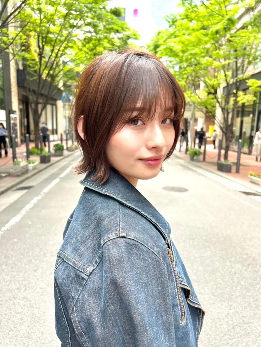 ミディアム 谷町四丁目/片山 朝陽/Le'aのヘアスタイル