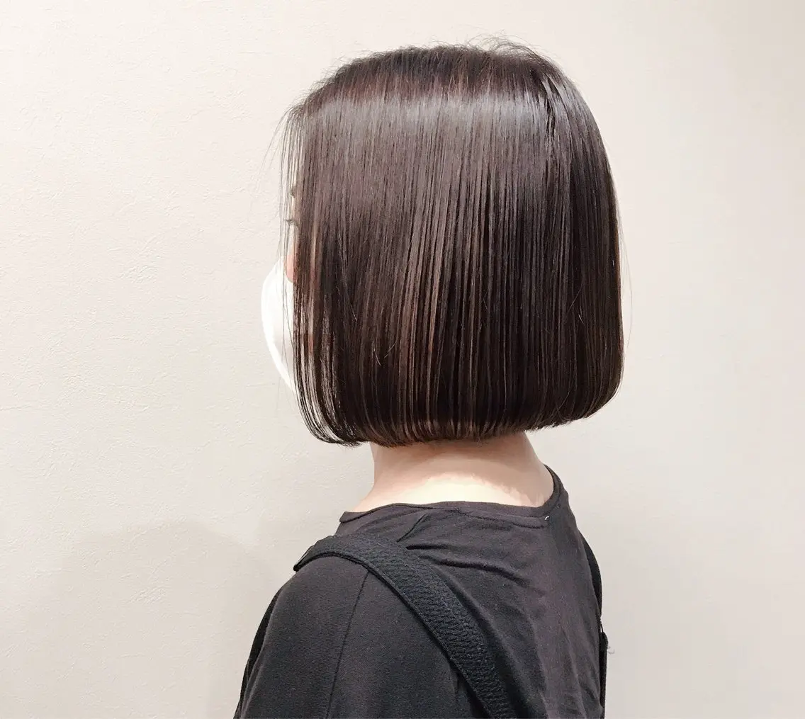 ショート ワンレンボブ ボブ EIIR 玉造.のヘアスタイル