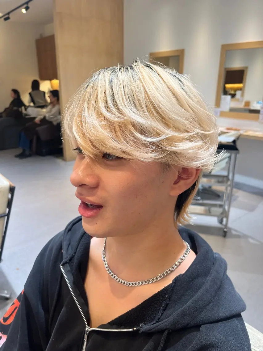 ショート メンズ メンズウルフカット ウルフカット レディースカット モデル募集中/田中楓のヘアスタイル
