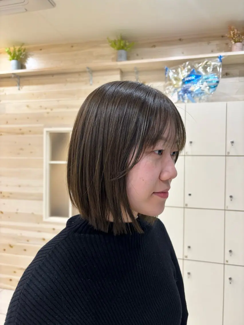 ショート カラー ブリーチ 透明感カラー グレージュ ブリーチなしカラー オリーブグレージュ カット ヘアカラー トリートメント 田野倉NEXT店 美髪ニストのヘアスタイル