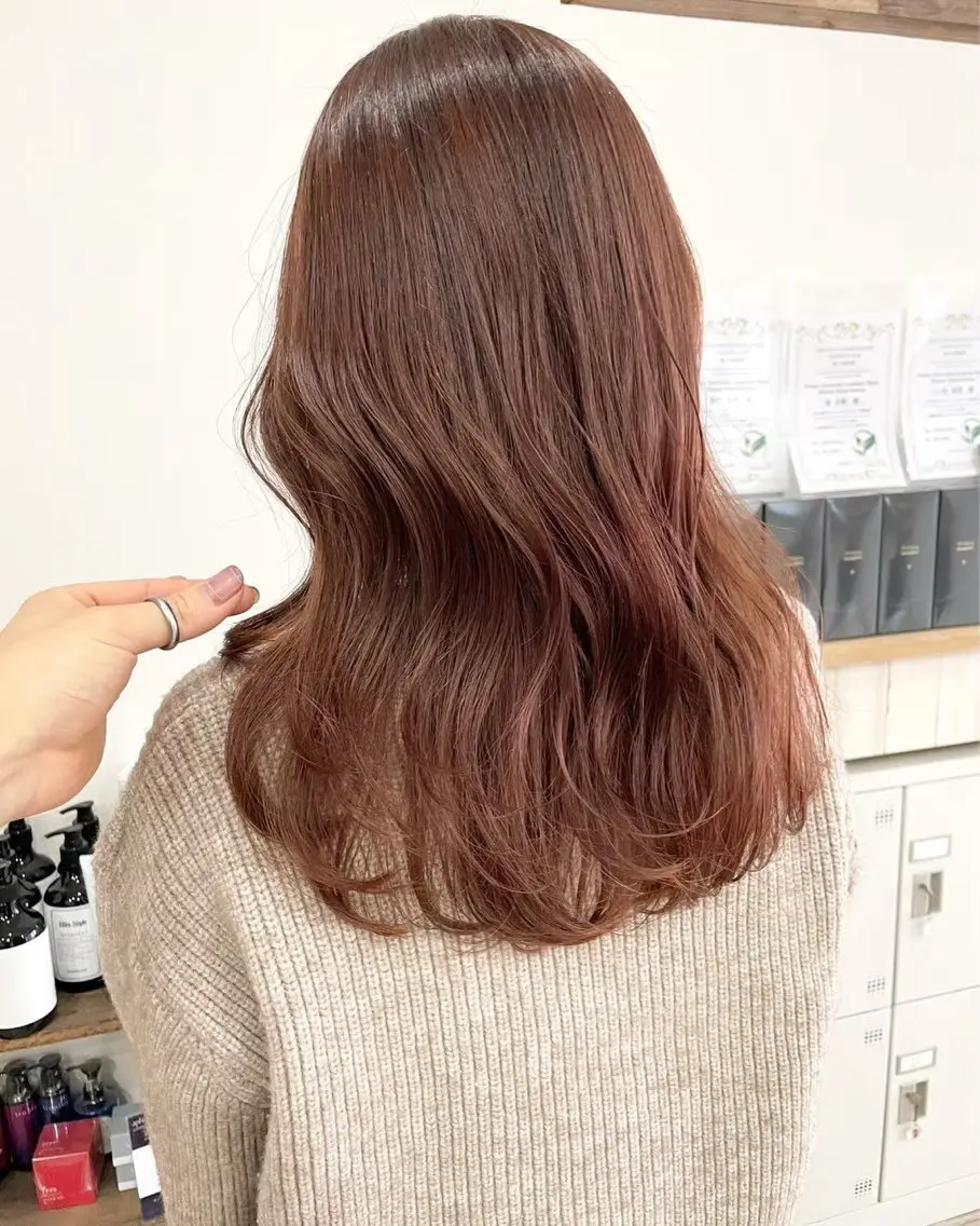 カット＋艶カラー🩵flowdia髪質改善トリートメントの写真