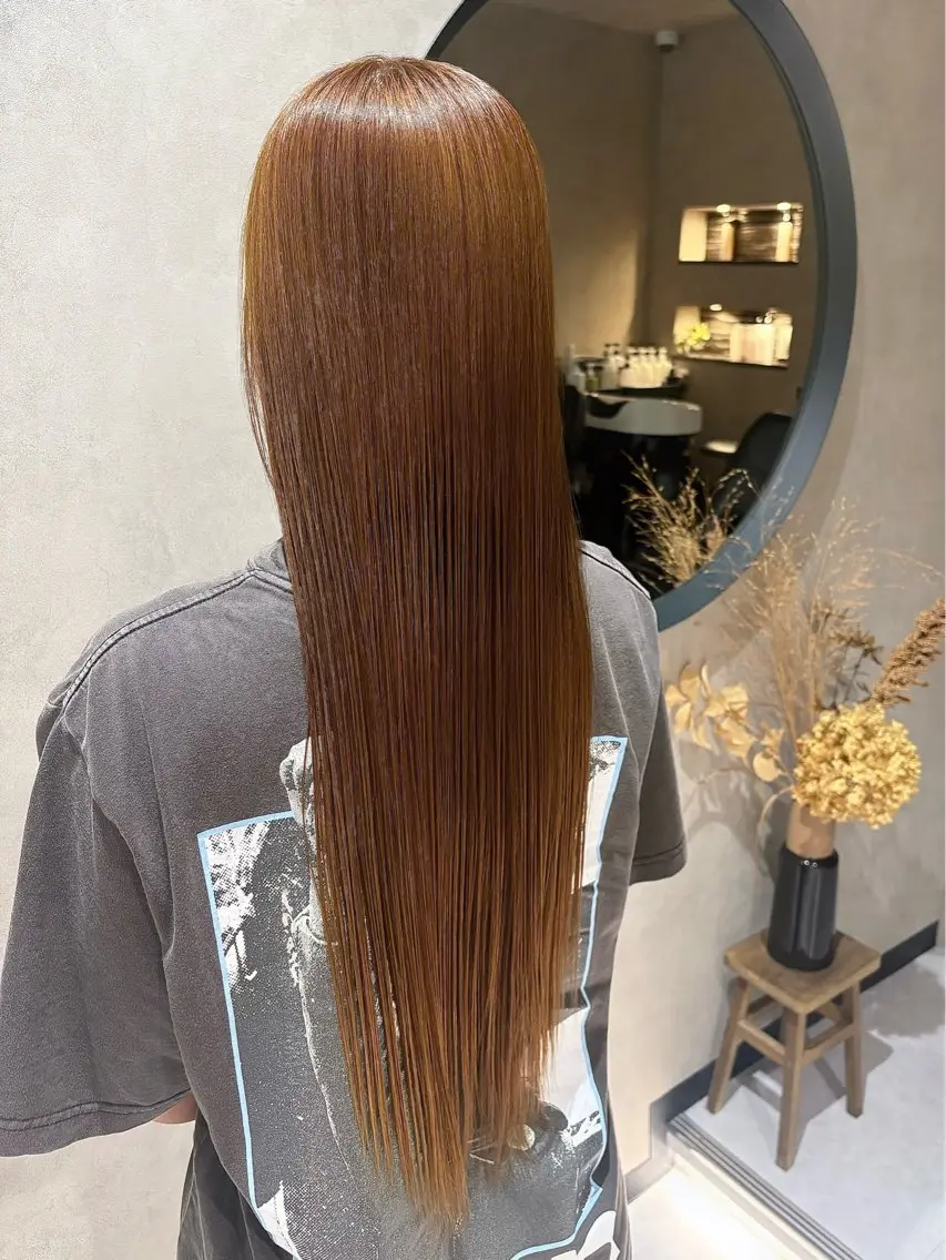🌟期間限定🌟【2stepトリートメント✨】ダブルカラー＋2stepトリートメント＋マイクロバブル🌈※ブリーチ無しの写真