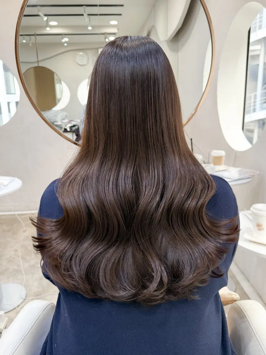ロング カラー バレイヤージュ ベージュカラー ブリーチ ケアブリーチ ダブルカラー ヘアカラー トリートメント ミディアム/顔周り/ ベージュ🌼mayuのヘアスタイル