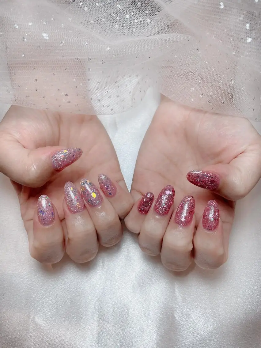 ネイル アートネイル ジェルネイル 韓国ネイル ニュアンスネイル ワンカラーネイル ハンドネイル Queen Nail Salonのネイルデザイン