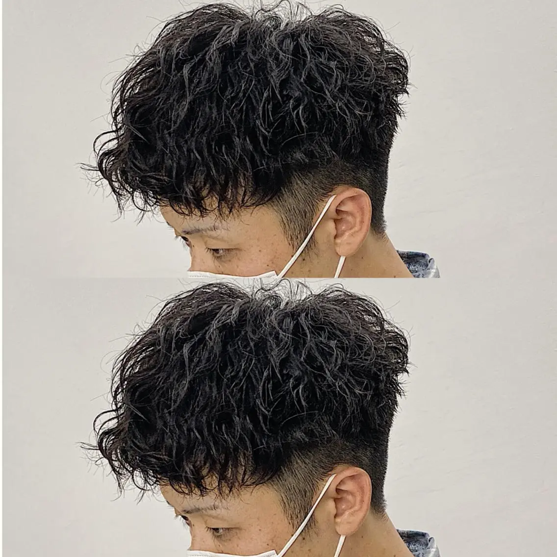 ショート パーマ メンズ 原田 涼矢のヘアスタイル