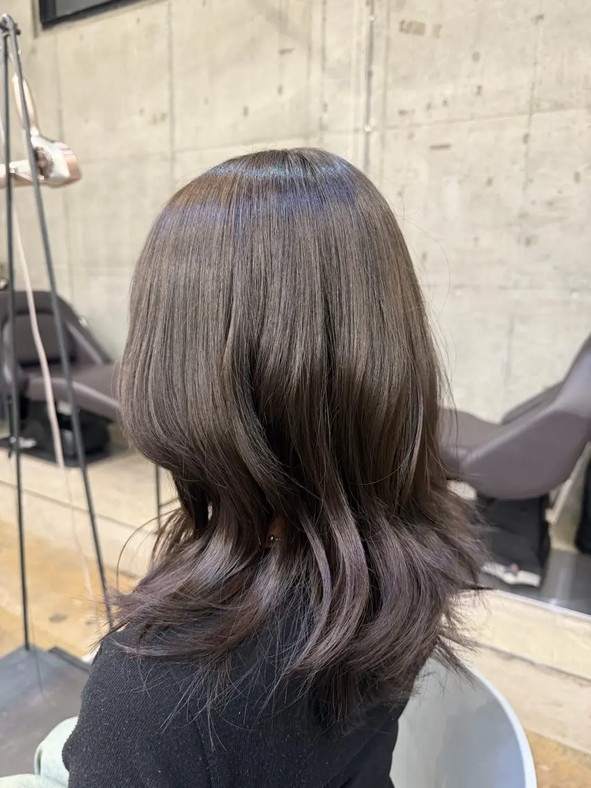 ミディアム ヘアカラー 暗髪カラー/ 悠矢のヘアスタイル