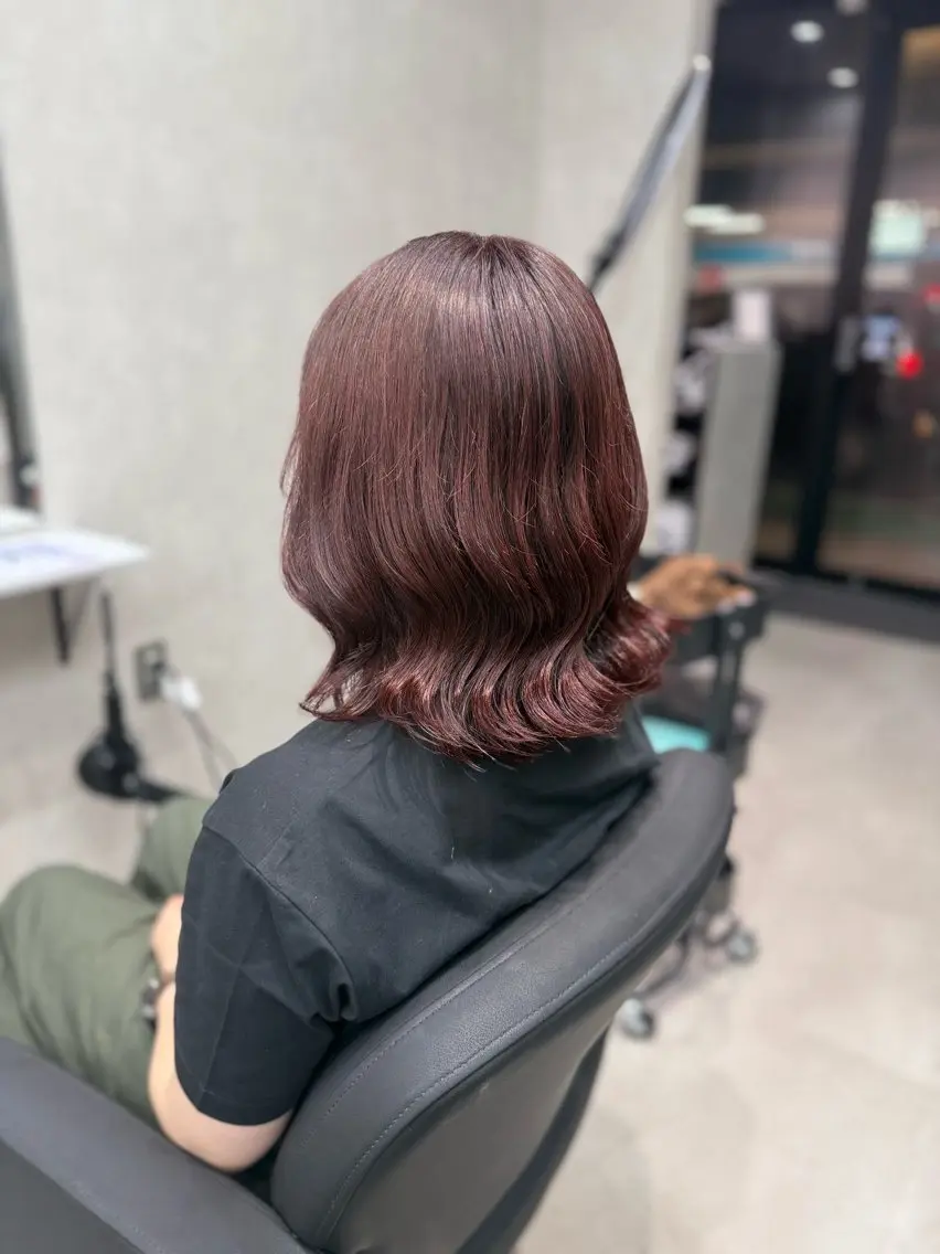 ショート カラー ブラウンカラー レッドカラー レッドブラウン ヘアカラー GiseL Kohakuのヘアスタイル