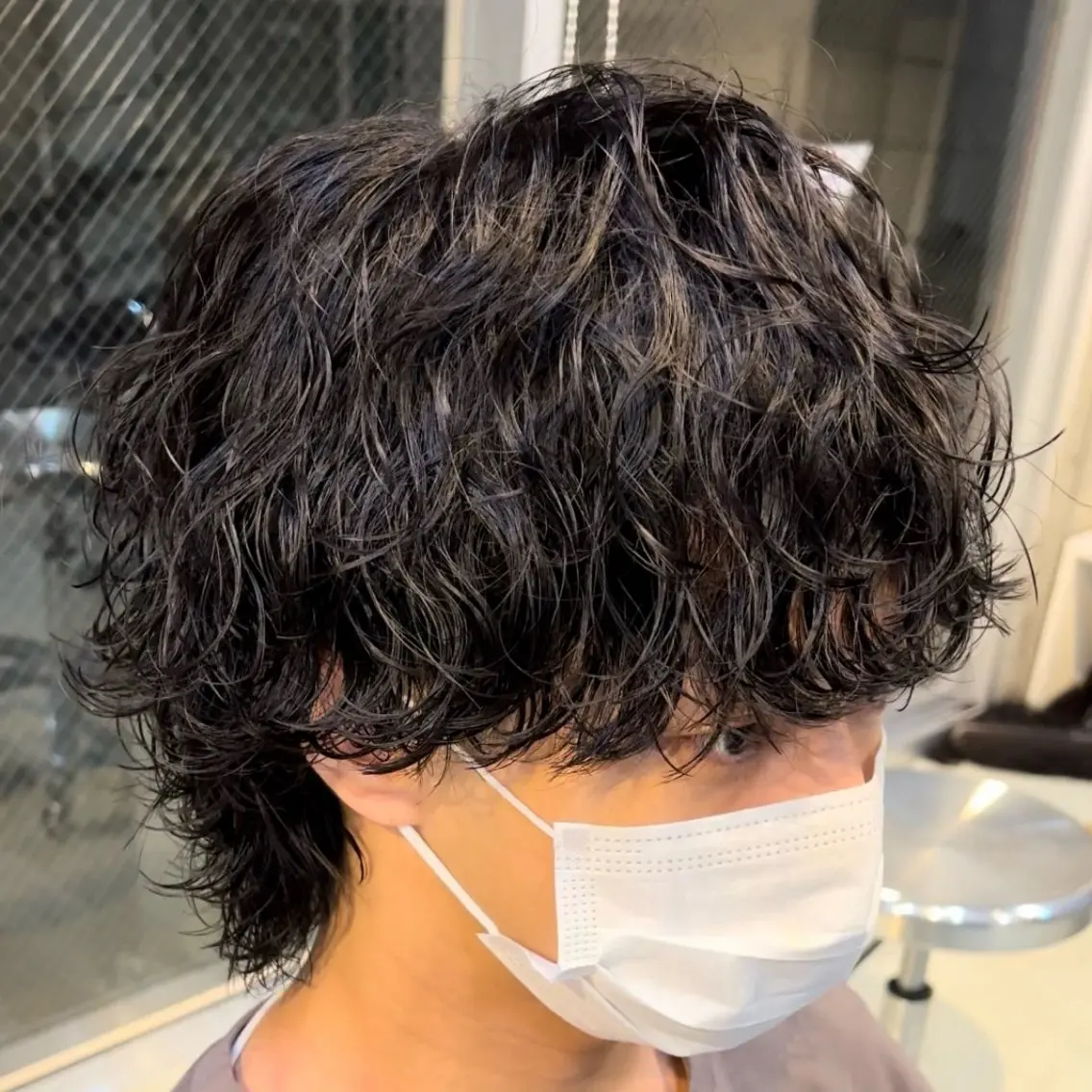 セミロング パーマ ヘアアレンジ メンズ fifth 石川 凪のヘアスタイル