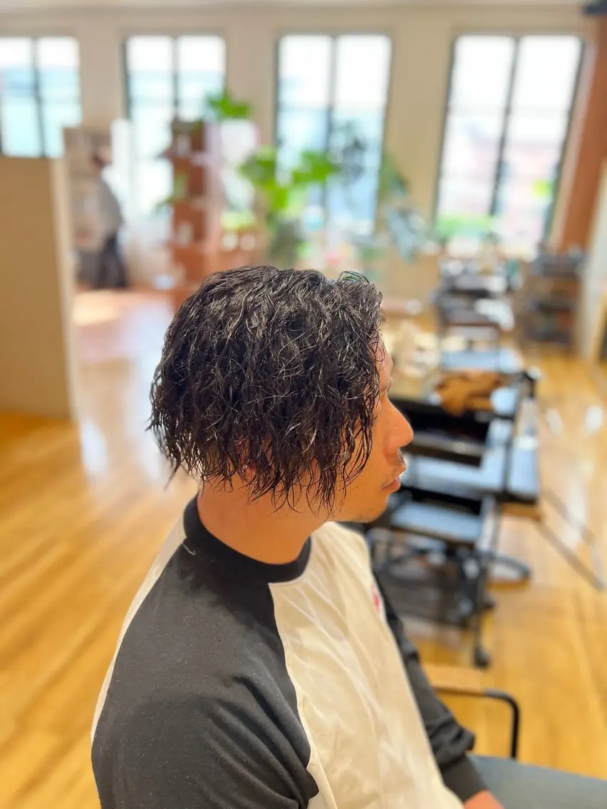 パーマ メンズ カット パーマ 瀬野凌介/メンズ カット/パーマのヘアスタイル