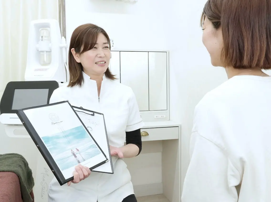 お客様のお肌とお悩みに合ったメニューをご提案させていただきます💆‍♀️🫧の写真