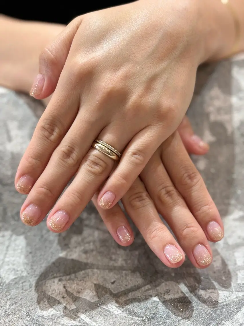 【6月限定！】オフ＆ケア無料！夏に向けてキラキラ ラメグラデーション💅の写真