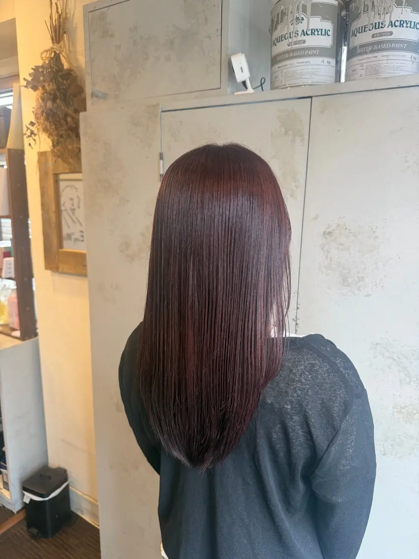 セミロング カラー ディープラベンダー ラベンダーカラー ヘアカラー 夏音🌻 /吉祥寺/艶カラーのヘアスタイル