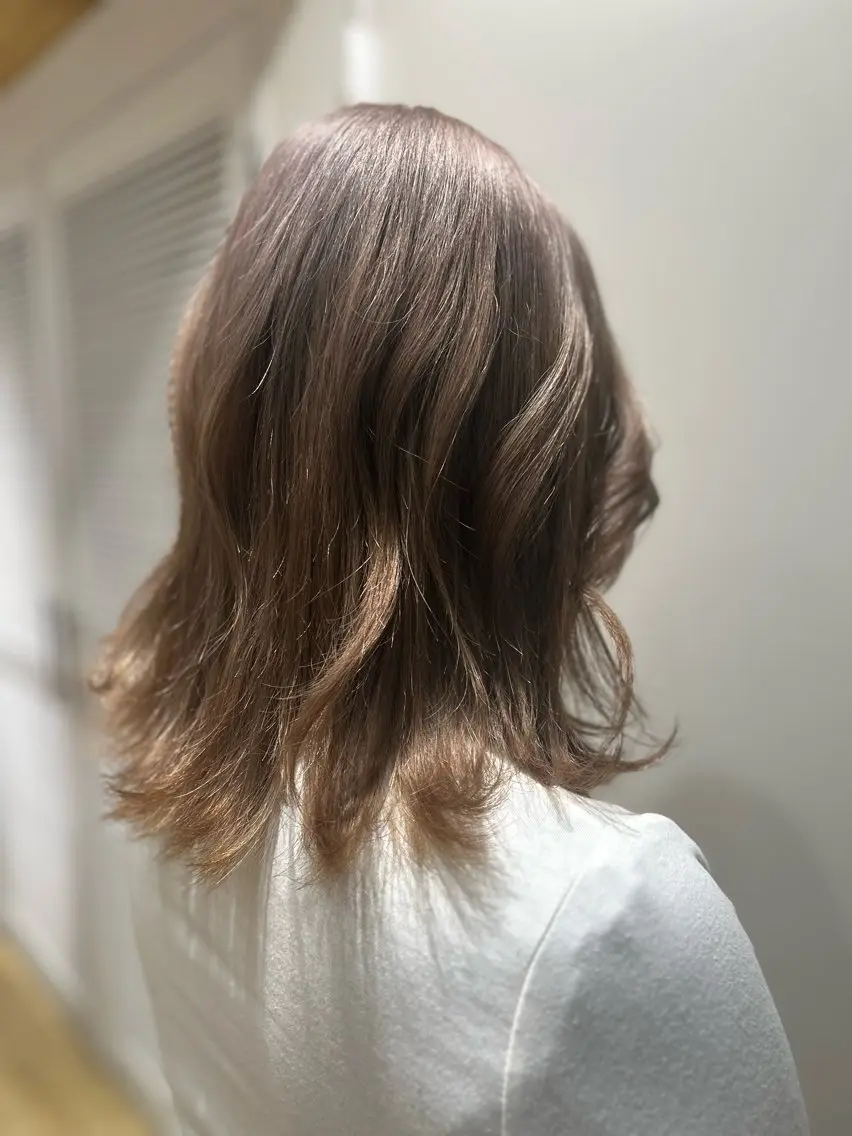 ミディアム カラー ヘアカラー kawabe maikoのヘアスタイル