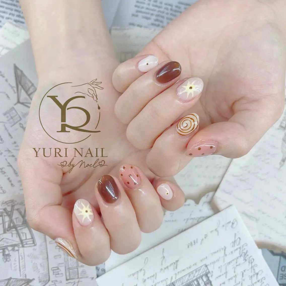ネイル チークネイル フットネイル フレンチネイル グラデーション キラキラネイル ハンドネイル フットネイル ハンドケア YURI Nail Funabashiのネイルデザイン