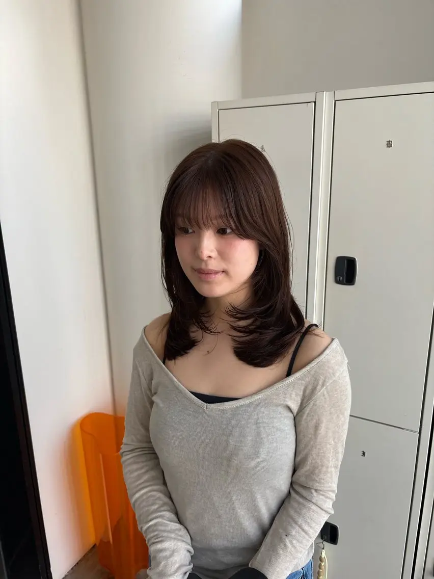 セミロング カット ヘアカラー 🌟琉花/髪質改善 /レイヤー🌟のヘアスタイル