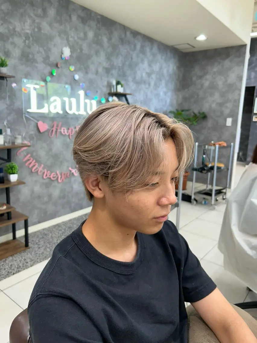 カラー メンズ ヘアカラー カワノケイト カラーモデル募集中のヘアスタイル