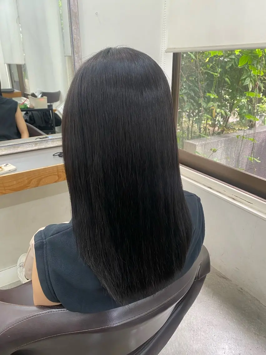 カラー 縮毛矯正 田尻 天花のヘアスタイル