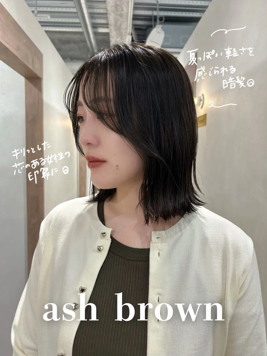 【周囲の方に褒めてもらえるColorに✨️】🖤透明感カラー+COTAトリートメント🖤※ワンカラーのメニューです。の写真