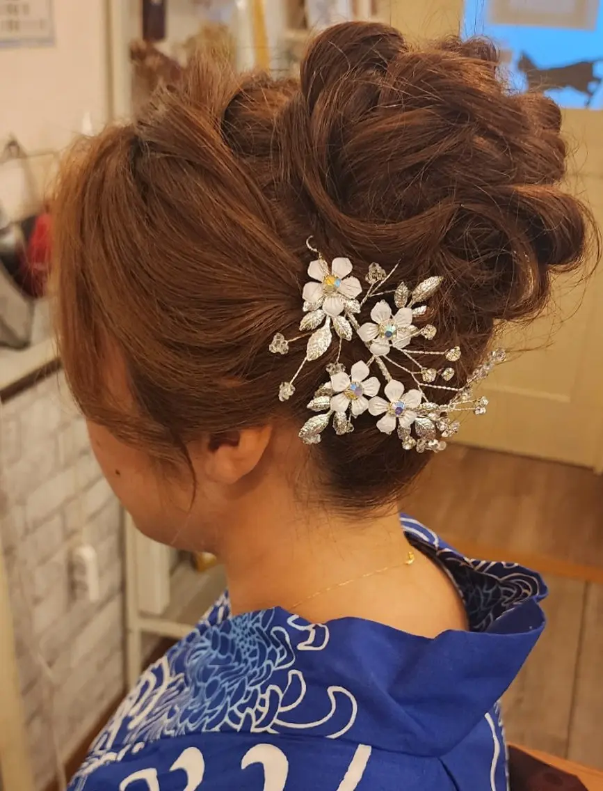 ヘアアレンジ ロング 浴衣 ESTELA... OHARA のヘアスタイル