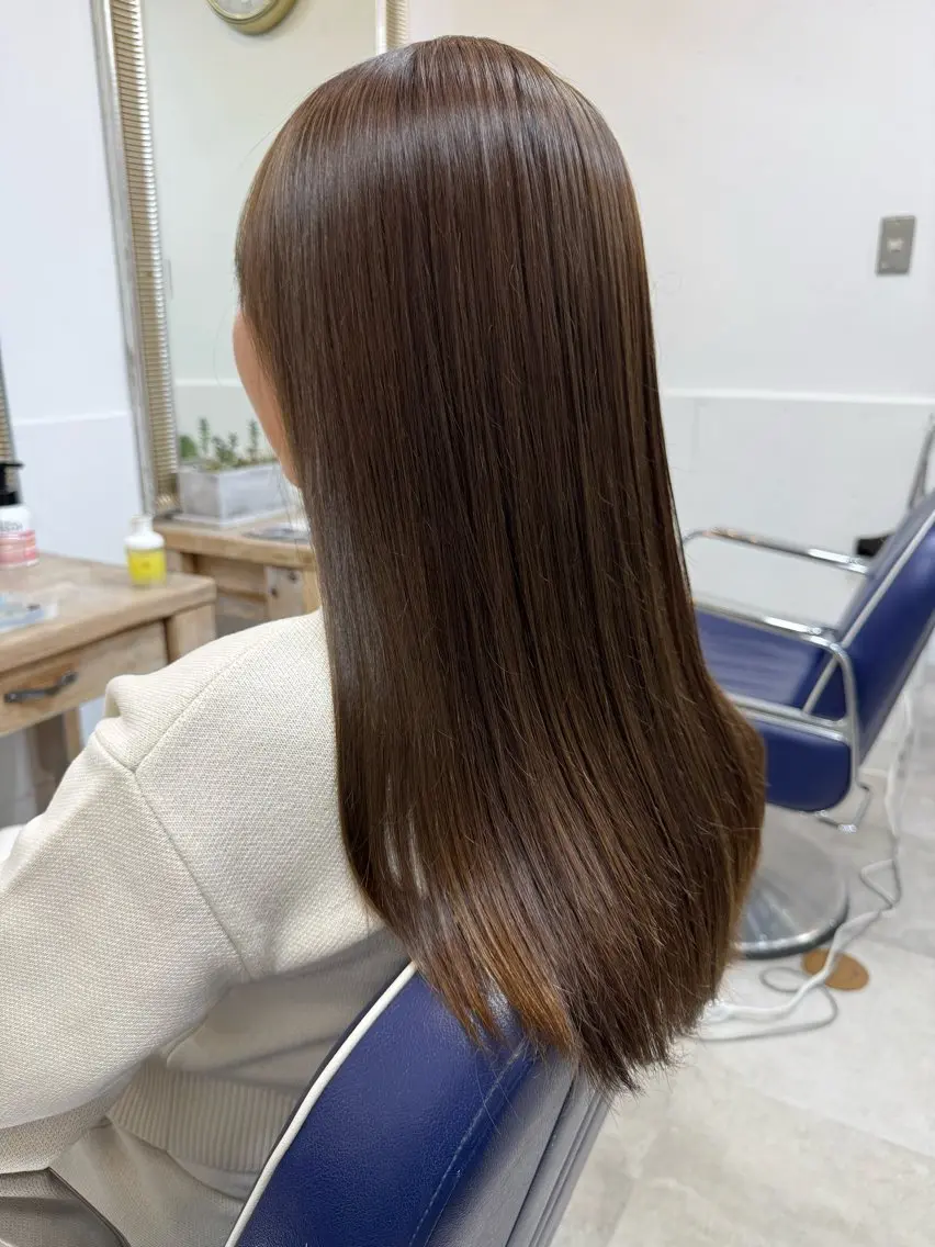 ロング カラー 透明感カラー 仲田 大記のヘアスタイル