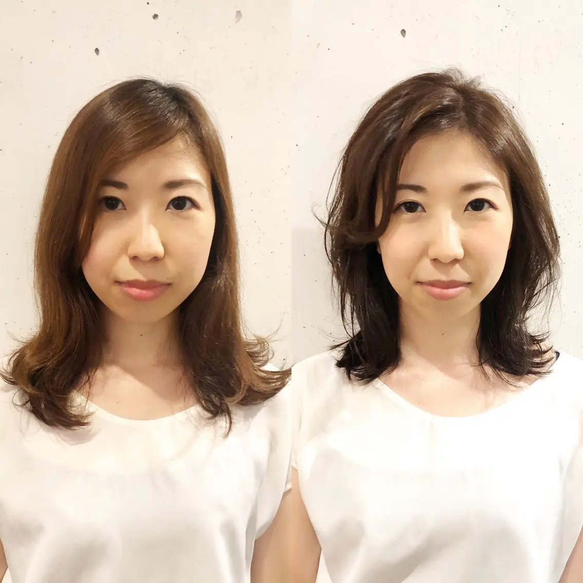 ミディアム 髪質改善縮毛矯正 専門店のヘアスタイル
