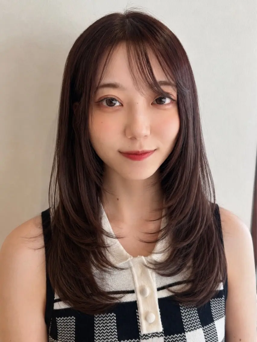 セミロング ヘアカラー トリートメント ayumi🦖/ 似合わせカラー🤎のヘアスタイル
