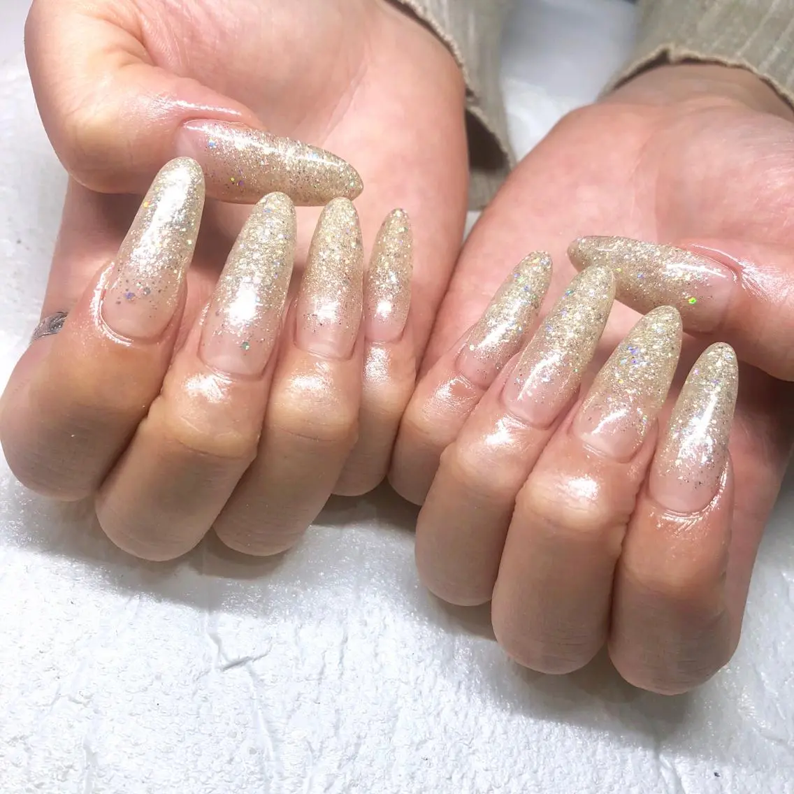 スカルプ長さだし10本💜の写真