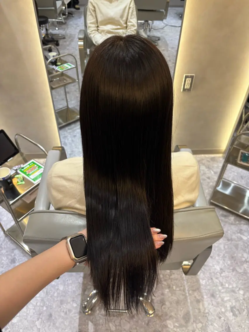 カラー ヘアカラー トリートメント zina karin୨୧˙˳⋆のヘアスタイル