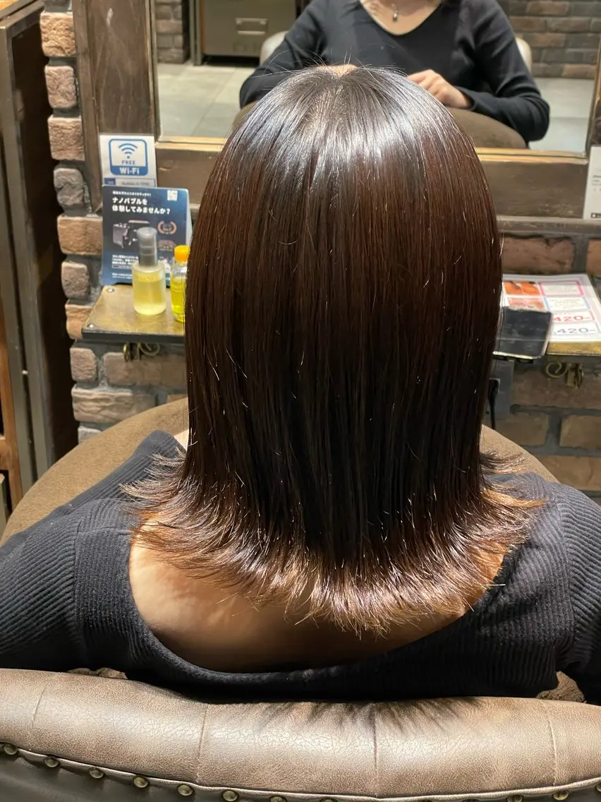 ミディアム 寒河江 真希のヘアスタイル