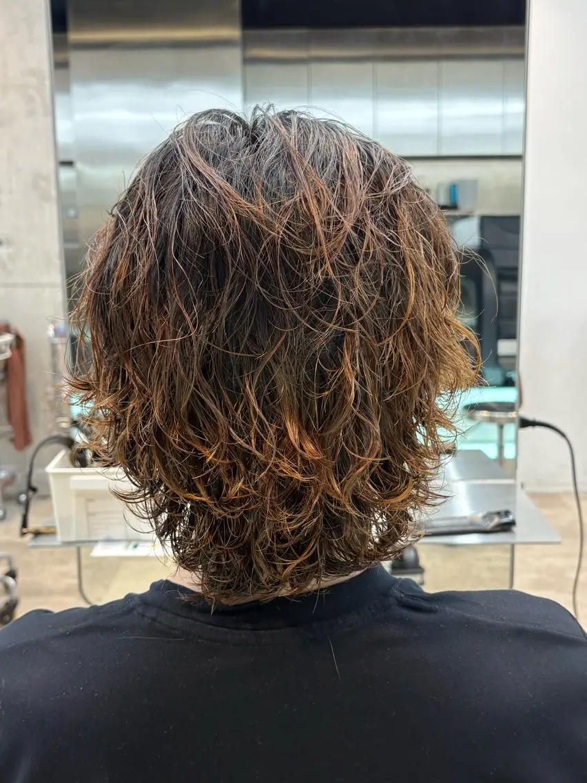ミディアム パーマ カット パーマ 🌀パーマ特化🌀 たいき✨のヘアスタイル