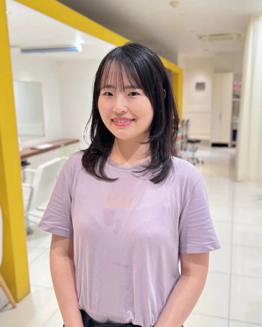 セミロング レイヤーカット BAssA 江古田店のヘアスタイル