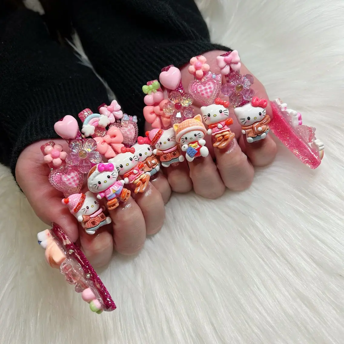 ネイル ロングネイル 持ち込み スーパーロングネイル bianca南風原店 imanishiのネイルデザイン