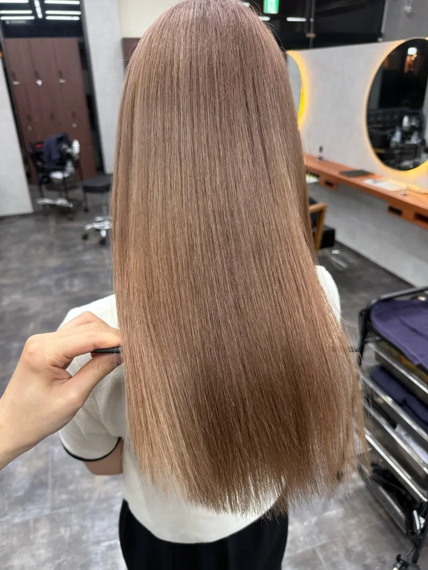 セミロング カラー 水野 亨祐のヘアスタイル