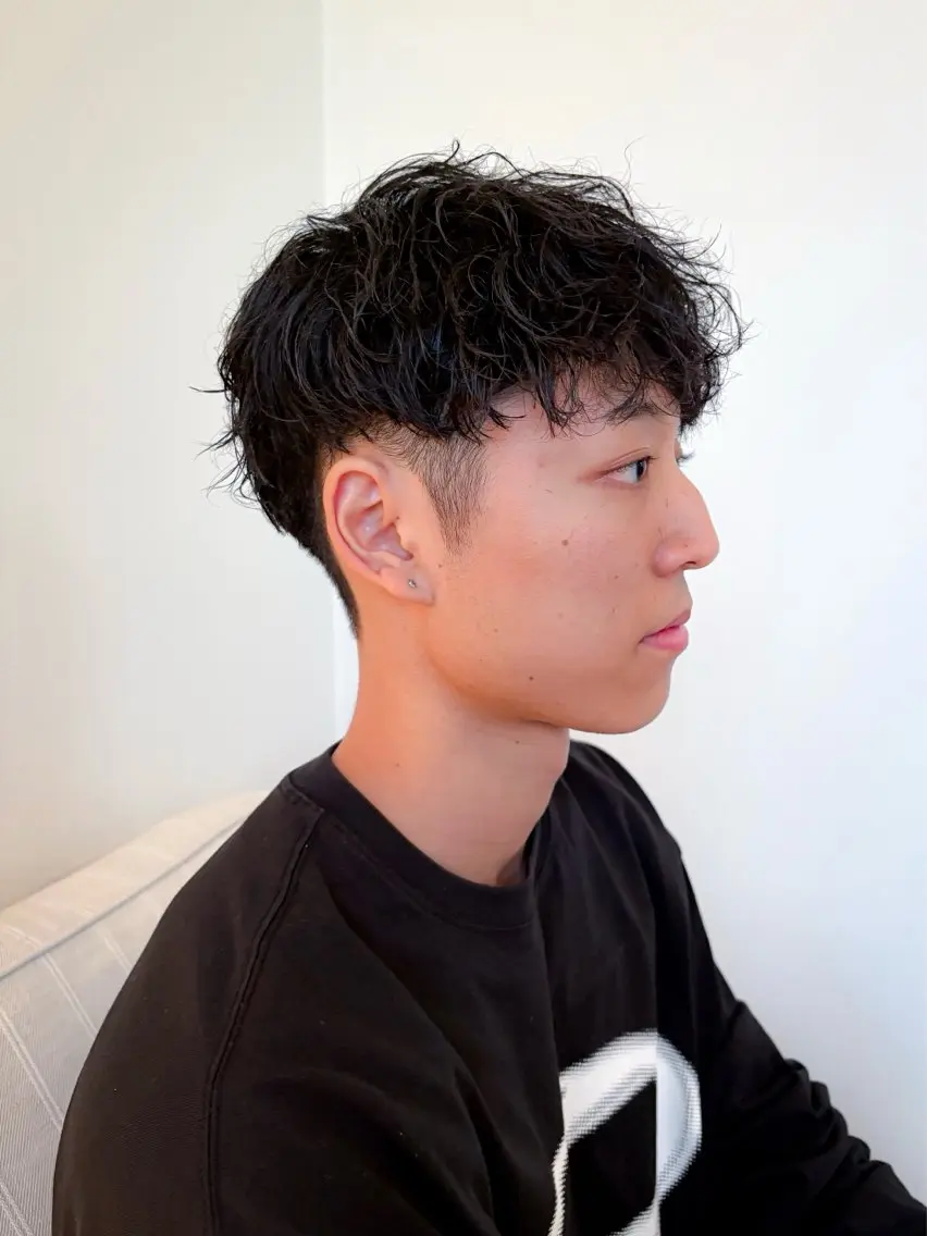 メンズ メンズパーマ カット パーマ 石平 暖のヘアスタイル