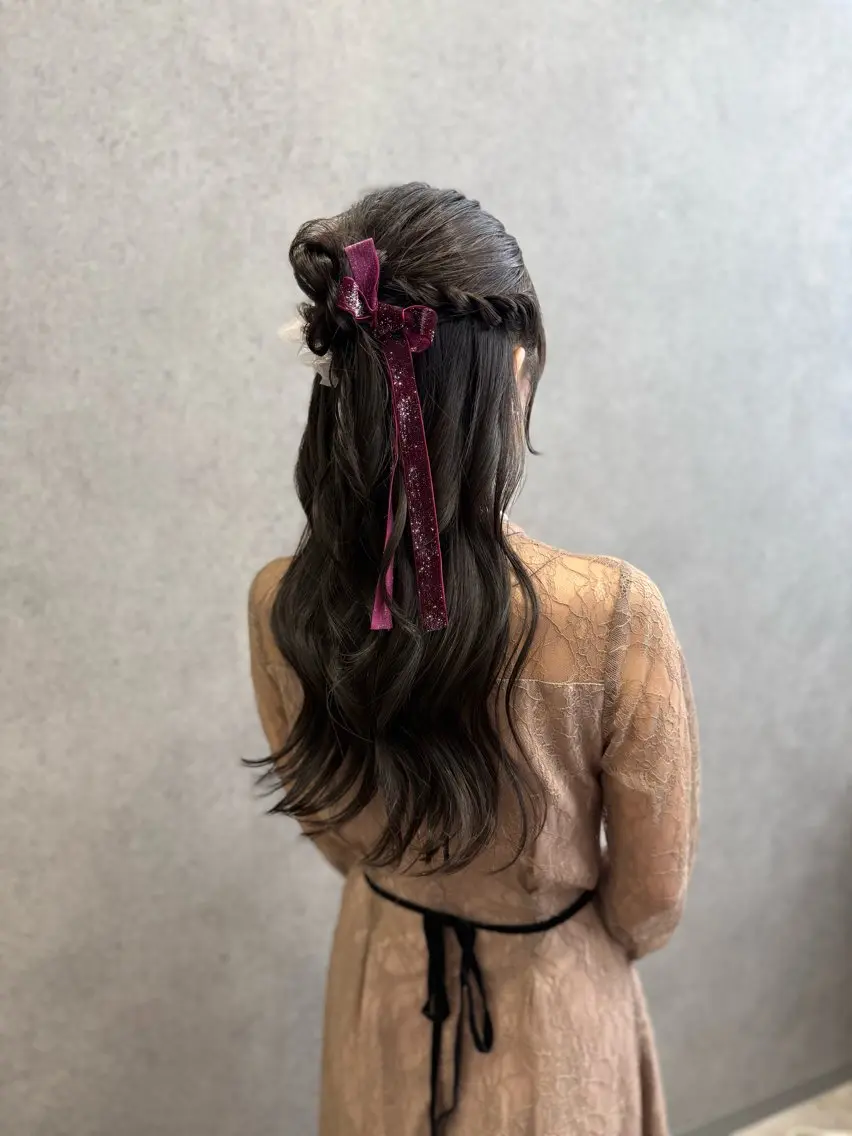 ロング ヘアセット YUKA🐻‍❄️ 🎀当日予約ok/のヘアスタイル