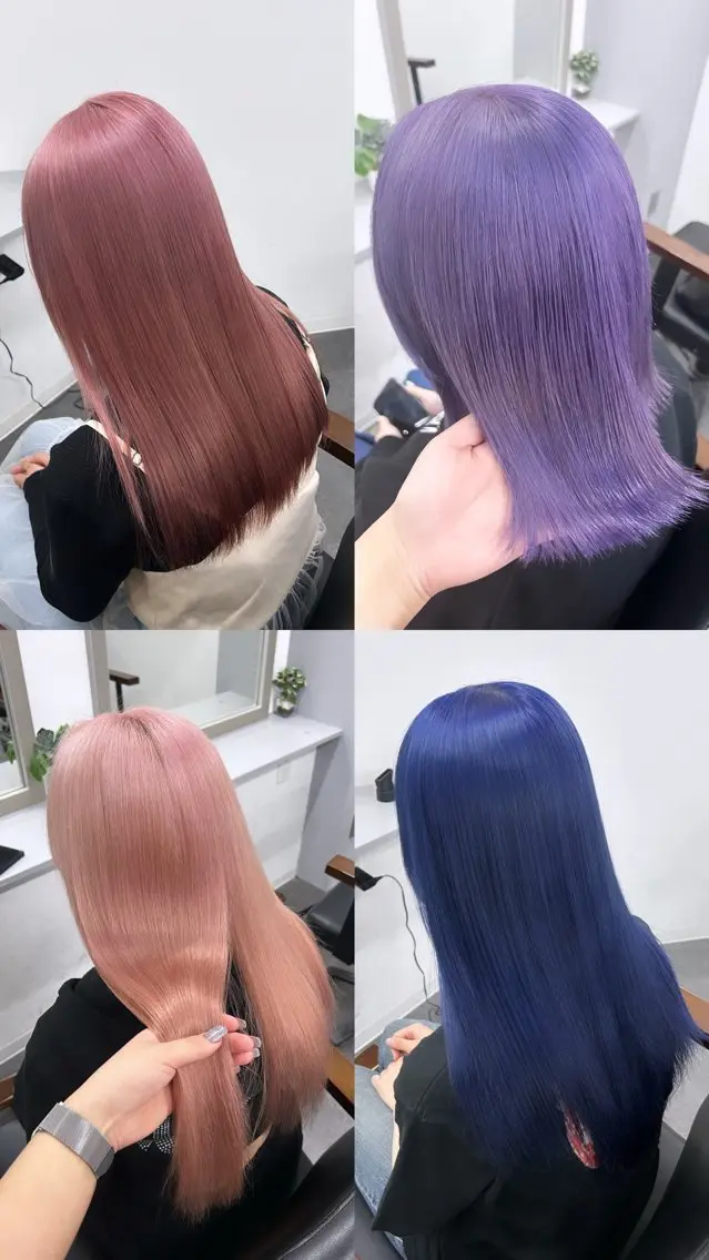 ロング カラー ヘアカラー 艶髪✖️ハイトーン 🫧YURIA🫧のヘアスタイル