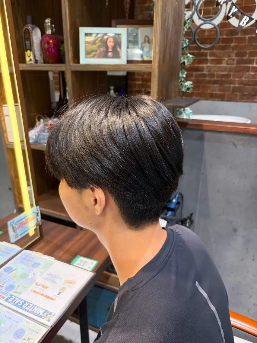 メンズ カット 暖色カラー レイヤー/🩵かれんのヘアスタイル
