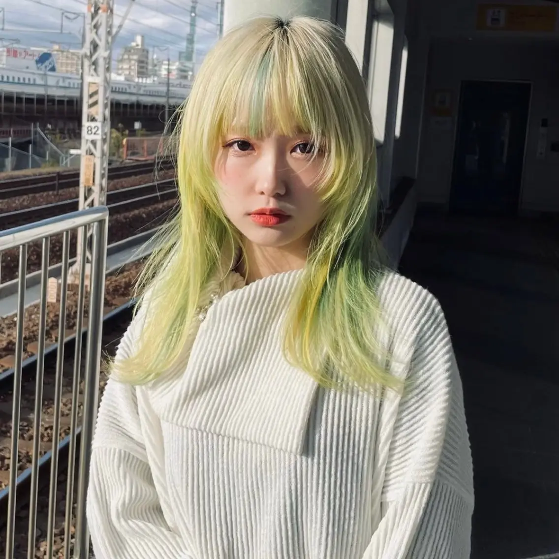 セミロング カラー ミルクティーブラウン 名古屋/フウトのヘアスタイル
