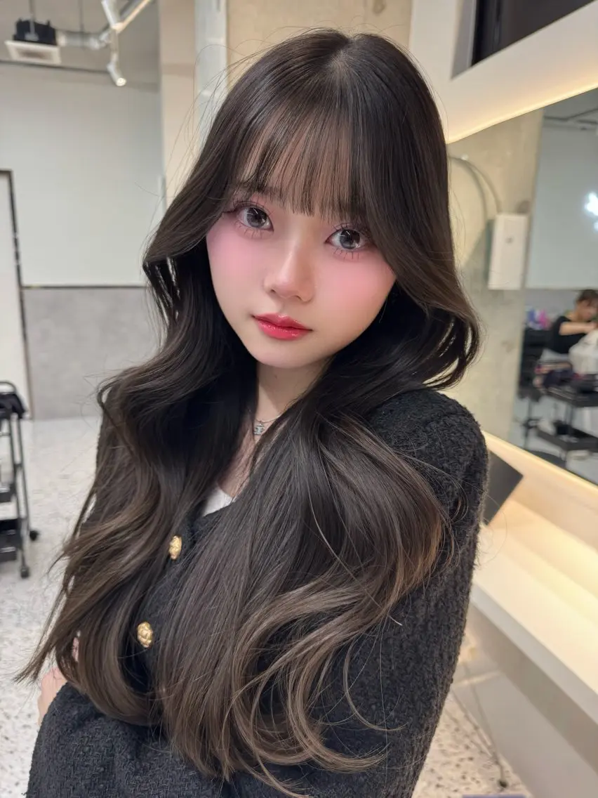 【今週2名様】レイヤーカット×艶カラー＋髪質改善4ステップTRの写真