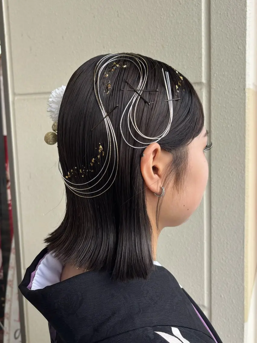 🌟ヘアセット・ヘアアレンジ【タイトヘア/アップスタイル/お呼ばれヘア/巻き髪/ハーフアップ/カチモリ】の写真