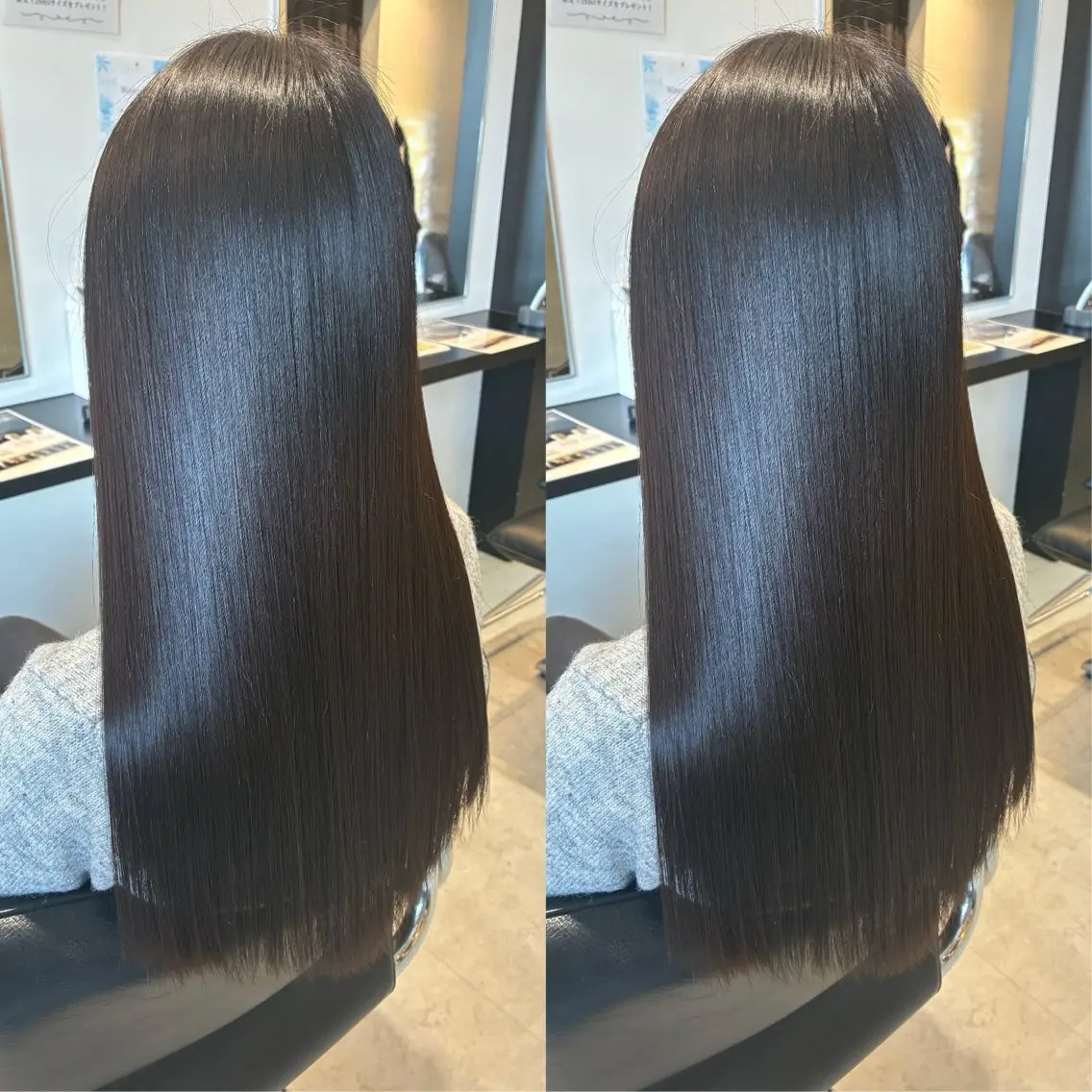 ロング 縮毛矯正 powderhair 福岡直弥のヘアスタイル