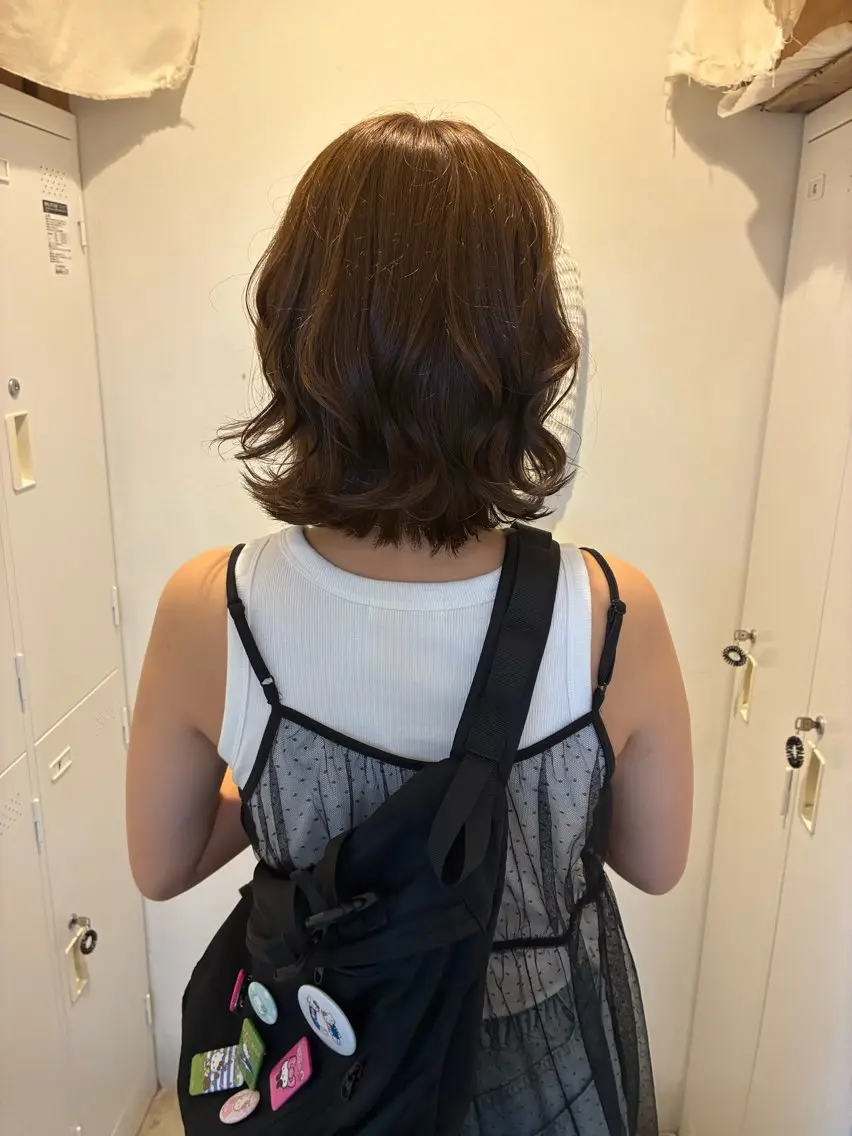 ショート カット ヘアカラー トリートメント naco透明感カラー レイヤーカット🩰のヘアスタイル