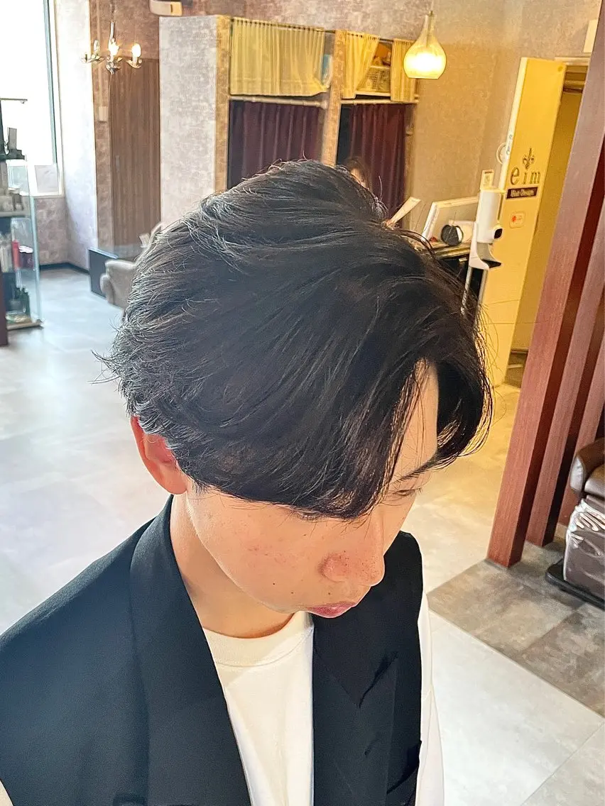 ショート パーマ メンズ 🫧透明感カラー 🫧しほのヘアスタイル
