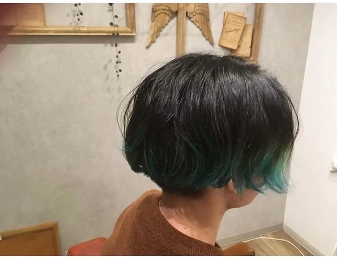 ショート カラー メンズ 清水 美香のヘアスタイル